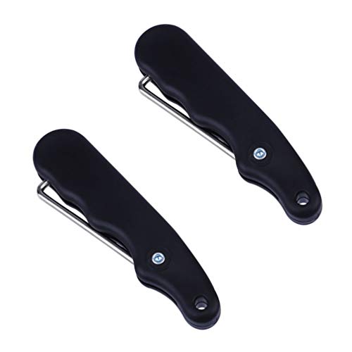 VORCOOL 2pcs Ice Skate Lace Tightener Tool for Ice- Skates Figure- Skates Boots Shoes Rollerblades| Boot Lace Hooks, Skate Key Tool, Foldable for Hockey lace Tightener
