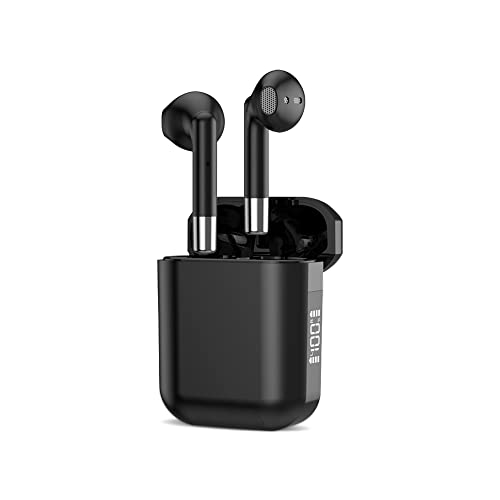 VENCO AP19 True Wireless Bluetooth Earbuds for iPhone/Android Phones – Bluetooth 5.0 Wireless Earphones with LED Display, Touch Control, USB Charging Case