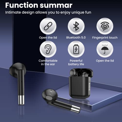 VENCO AP19 True Wireless Bluetooth Earbuds for iPhone/Android Phones – Bluetooth 5.0 Wireless Earphones with LED Display, Touch Control, USB Charging Case | The Storepaperoomates Retail Market - Fast Affordable Shopping