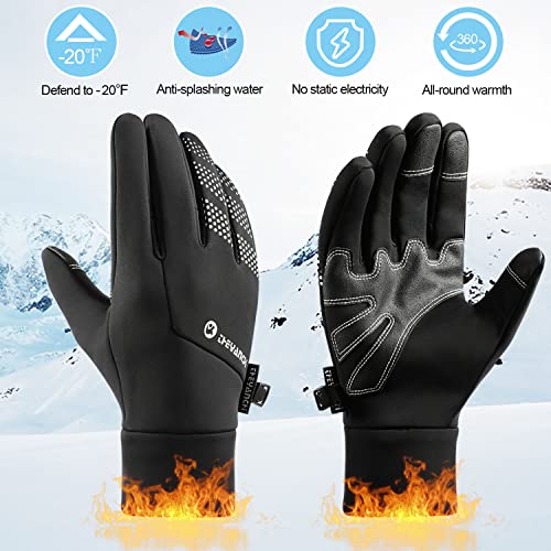 Theyanchi Winter Warm Gloves,Cold Weather Gloves for Men Women,Touchscreen Waterproof Windproof Gloves for Driving Cycling | The Storepaperoomates Retail Market - Fast Affordable Shopping