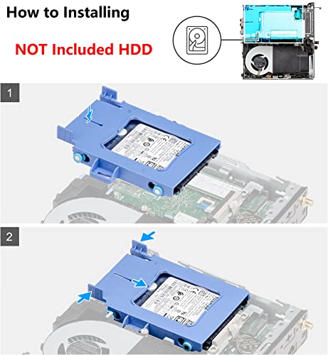 Deal4GO SATA Hard Drive Cable 0C38N CGH6X w/HDD Caddy Carrier RNXJT 0RNXJT for Dell Precision 3240 T3240 OptiPlex 7080 Micro Form Factor Desktop | The Storepaperoomates Retail Market - Fast Affordable Shopping