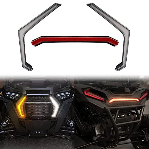 RZR XP 1000 Fang Light Kit for Polaris RZR 1000 XP Turbo Accessories Center Accent Tail Light 2019 2020 2021 2022 Street Legal Light RZR Turn Signal And Rear Led Tail Lamp Replacement 2884053