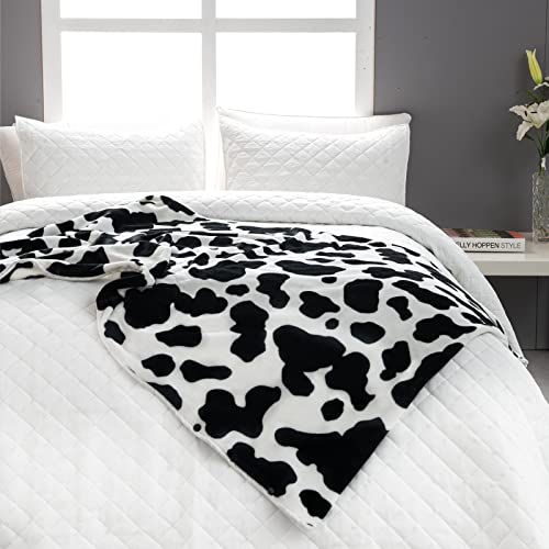 MAST DOO Cow Print Wearable Blanket with Buttons, Comfy Poncho Shwal Cape Fleece Throw Blanket, Small Office Blanket for Adult Women Work, Cow Gift | The Storepaperoomates Retail Market - Fast Affordable Shopping