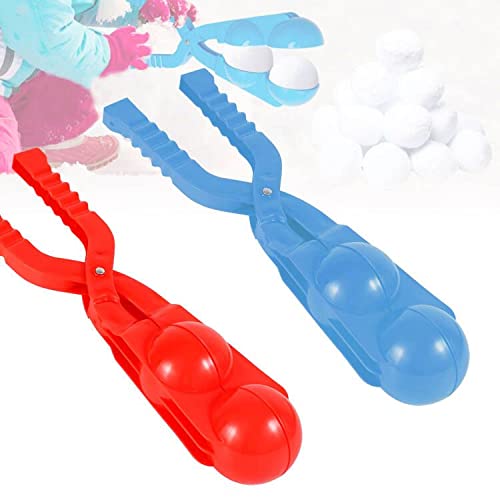 Snowball Maker Toys ,Snow Ball Toys for Kids Outdoor Winter Snowball Maker Kit Two Balls Snowball Maker Tool Clip Make Snowballs Quickly Snowball Fight