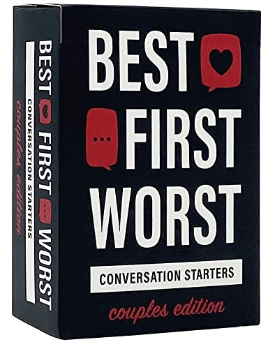 Gatwick Games Best First Worst – New Couples Card Game, Great for Couples Date Night, Work on Strengthening Your Relationship While Playing a Fun Card Game, 2 or More Players