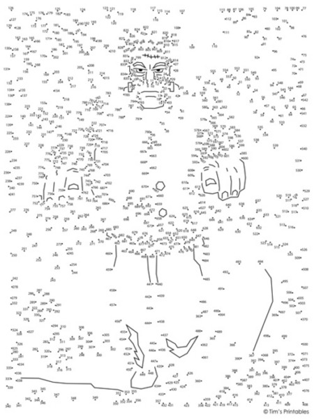 Frankenstein’s Monster Dot-to-Dot / Connect the Dots PDF