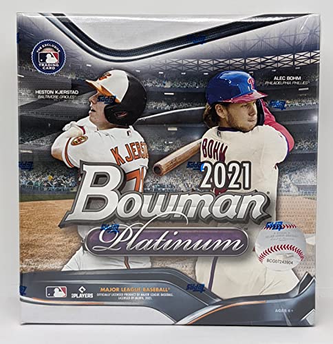 2021 Bowman Platinum MLB Baseball Card Mega Box 2 Autographs Per Box (100 Cards Total)