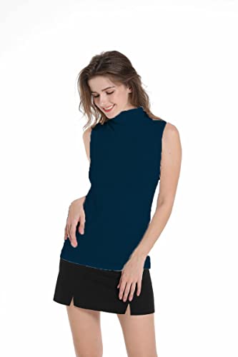 Sunfaynis Women’s Soft Cotton Mock Turtleneck Shirt Baselayer Tops Underwear Shirt (Dark Cyan, XXL) | The Storepaperoomates Retail Market - Fast Affordable Shopping