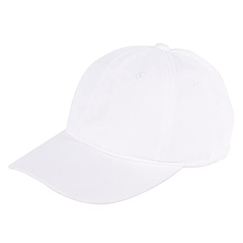Vgogfly Distressed Baseball Cap for Men Women Vintage Washed Distressed Baseball Hat Unisex Sports Cap White