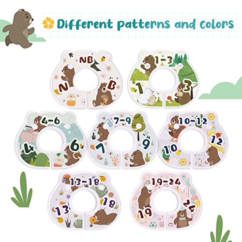 Caydo Baby Closet Dividers-7PCS Unisex Baby Clothes Dividers, Nursery Closet Size Dividers for Baby Clothes(Infant Newborn To 24 Months) | The Storepaperoomates Retail Market - Fast Affordable Shopping