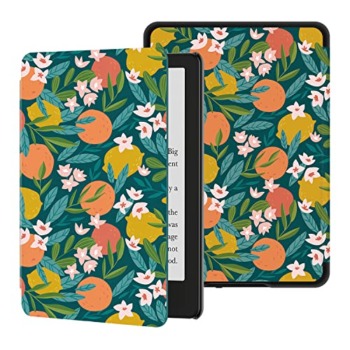 Ayotu Case for All-New 6.8″ Kindle Paperwhite (11th Generation- 2021 Release) – PU Leather Cover with Auto Wake/Sleep – Fits Amazon Kindle Paperwhite Signature Edition, The Flowers and Fruits | The Storepaperoomates Retail Market - Fast Affordable Shopping