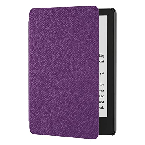 Ayotu All-New 6.8″ Kindle Paperwhite Case, Smart Water-Safe PU Leather Cover with Auto Sleep/Wake, Only Fit Amazon Kindle Paperwhite and Signature Edition (11th Generation – 2021 Release), Purple