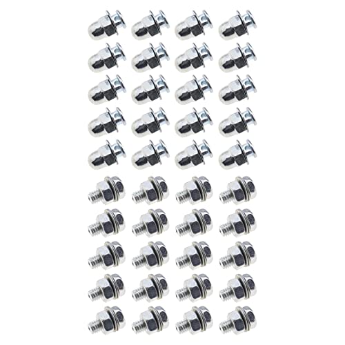 20Pcs Bicycle Cable Anchor Bolts 6mm with Nuts and Washers for BMX Cross Bike Electric Bike Foldable Hybrid Kids Mountain Racing Trekking Bike Cycling Accessories Hex Head Screw