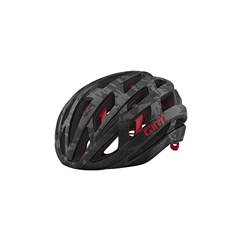 Giro Helios Spherical Adult Road Cycling Helmet – Matte Black Crossing (2022), Medium