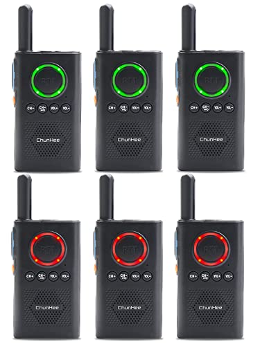 Chunhee Wireless Intercom System for Elderly/Kids, Home Intercom System Room to Room Communication, 1.5 Miles Long Range 16 Channel Intercom System for Home/Office/Camping/Hiking/Vacation(6 Pack)