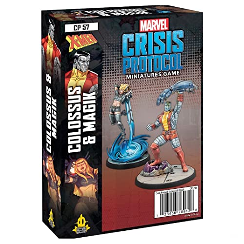 Marvel Crisis Protocol Colossus & Magik Character Pack | Miniatures Battle Game | Strategy Game for Adults and Teens | Ages 14+ | 2 Players | Avg. Playtime 90 Minutes | Made by Atomic Mass Games