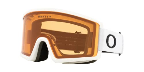 Oakley Target Line M OO7121 White w/Persimmon Ski Goggles For Men For Women + BUNDLE with Designer iWear Eyewear Kit