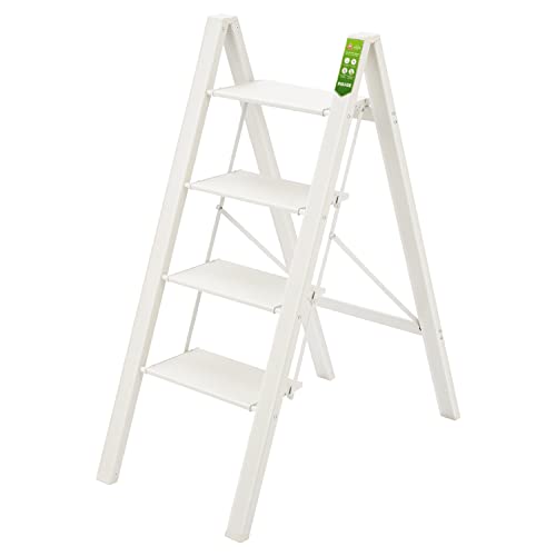 Step Ladder, RIKADE Folding Step Stool with Wide Anti-Slip Pedal, Aluminum Portable Lightweight Ladder for Home and Office Use, Kitchen Step Stool 330lb Capacity