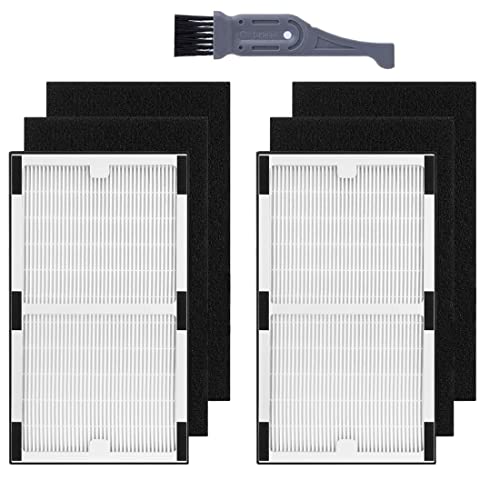 I clean Replacement Idylis Air Purifier Filters C,2 HEPA Filters&4 Carbon Filters Set Compatible with Idylis Air Purifiers IAP-10-200, IAP-10-280, Model # IAF-H-100C