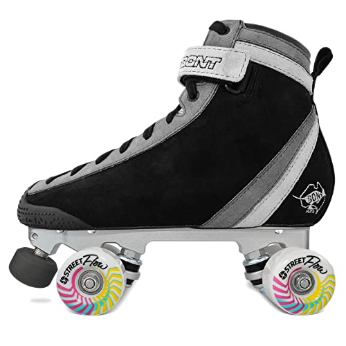 Bont Parkstar Black Suede Professional Roller Skates for Park Ramps Bowls Street for Men – Women – Boys – Girls rollerskates for Outdoor and Indoor Skating (Bont 9.5)