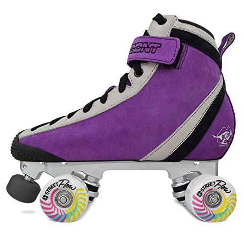 Bont Parkstar Purple Suede Professional Roller Skates for Park Ramps Bowls Street for Men – Women – Boys – Girls rollerskates for Outdoor and Indoor Skating (Bont 8)