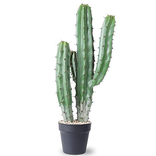 AntHousePlant Artificial Cactus Fake Big Cactus 25 Inch Faux Cacti Plants for Home Garden Office Store Decoration