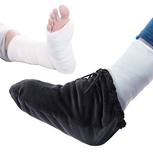 POZPO Cast Socks-Cast Toe Cover Foot Warmer, Thick and Warm, for Almost Any Leg Foot and Ankle Casts, Long and big enough, for Women and Men (Whole foot)