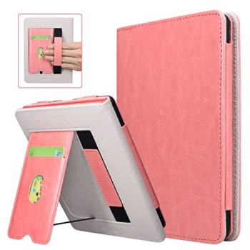DMLuna Kindle Paperwhite Case, Fits 11th Generation 2021, 6.8”, Hands Free Stand Smart Protective Durable Premium PU Leather Cover with Auto Sleep Wake, Hand Strap, Card Slot, Light Pink | The Storepaperoomates Retail Market - Fast Affordable Shopping