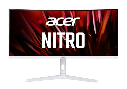 Acer Nitro XZ306C Xwmiiiphx 29.5″ 1500R Curved Zero-Frame UWFHD (2560 x 1080) VA Gaming Monitor | AMD FreeSync Premium | Up to 200Hz | 1ms VRB | Display Port, 1 x HDMI 2.0 Port & 2 x HDMI 1.4 Ports