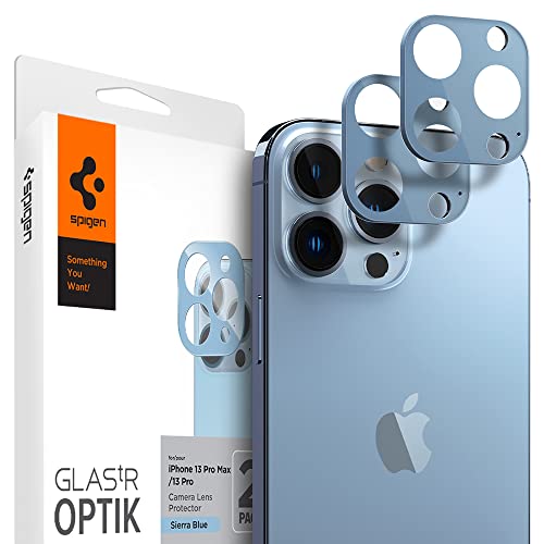 Spigen Camera Lens Screen Protector [GlasTR Optik] Designed for iPhone 13 Pro (2021) / iPhone 13 Pro Max (2021) – SierraBlue [2 Pack]…