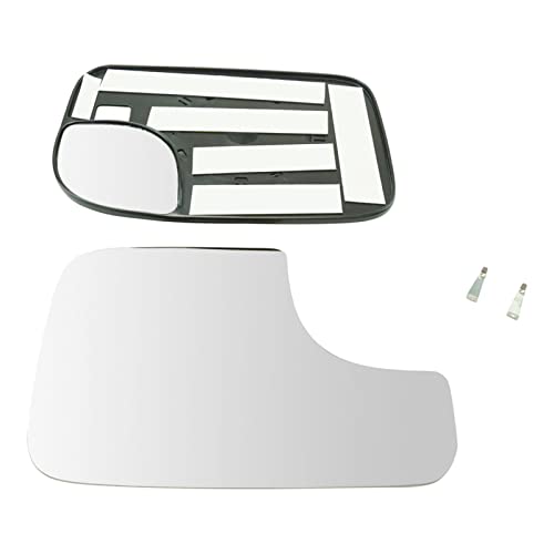Power Dual Towing Mirror Glass Passenger Side Right RH Compatible with Ram