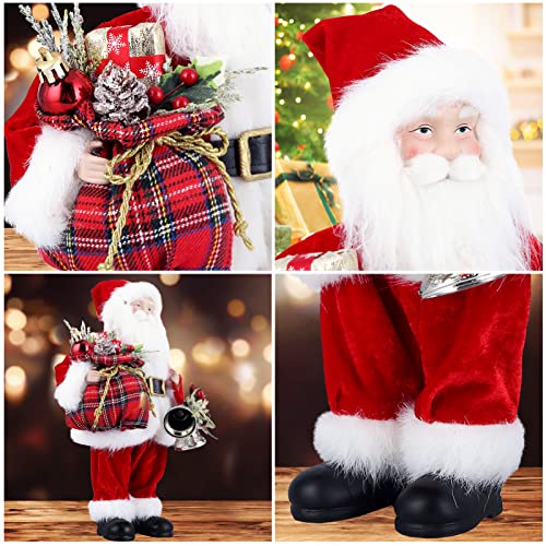 Uten 12″ Santa Claus Decorations, Christmas Standing Figurine Ornaments with Gifts Bag and Bell for New Year Christmas Decoration Navidad Natal Gifts. | The Storepaperoomates Retail Market - Fast Affordable Shopping