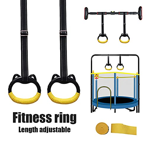 Gymnastic Rings, Pull Up Exercise Rings, Exercise Doorway Trapeze Swing, Non-Slip Rings for Home Gym Full Body Workout Outdoor Playground | The Storepaperoomates Retail Market - Fast Affordable Shopping