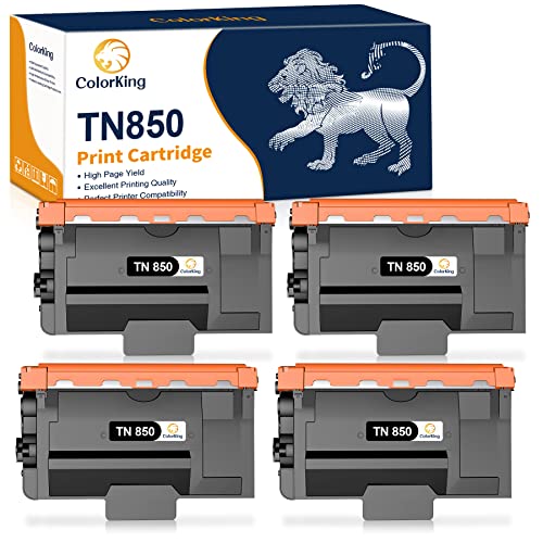 Colorking Compatible Toner Cartridge Replacement for Brother TN850 TN-850 TN 850 TN820 TN-820 TN 820 for Brother HL-L6200DW HLL6200DW MFC-L5900DW MFC-L5700DW HL-L5200DW MFC-L5850DW Toner (4 Black)