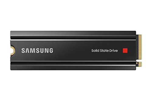 SAMSUNG 980 PRO SSD with Heatsink 2TB PCIe Gen 4 NVMe M.2 Internal Solid State Drive, Heat Control, Max Speed, PS5 Compatible, MZ-V8P2T0CW