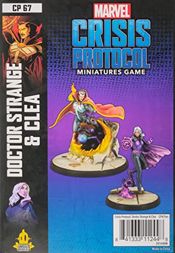 Marvel Crisis Protocol Doctor Strange & Clea Character Pack | Miniatures Battle Game for Adults and Teens | Ages 14+ | 2 Players | Avg. Playtime 90 Minutes | Made by Atomic Mass Games
