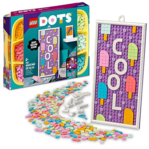 LEGO DOTS Message Board 41951 with Easter Colors, DIY Craft Decoration Kit, Great Easter Gift Idea and Basket Stuffer, Customizable Toy with Colorful Tiles for Kids Ages 6 and up
