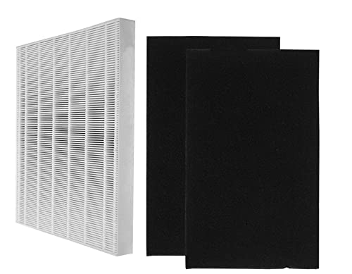 Replacement HEPA Filter for Oreck AirInstinct 75, 100, 108, 150, 200 – Includes One HEPA Filter and 2 Carbon Odor Absorbers – Replaces Part # 3YRHPK1