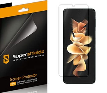 (2 Pack) Supershieldz Designed for Samsung Galaxy Z Flip 3 5G Screen Protector, (Full Coverage) High Definition Clear Shield (TPU) | The Storepaperoomates Retail Market - Fast Affordable Shopping