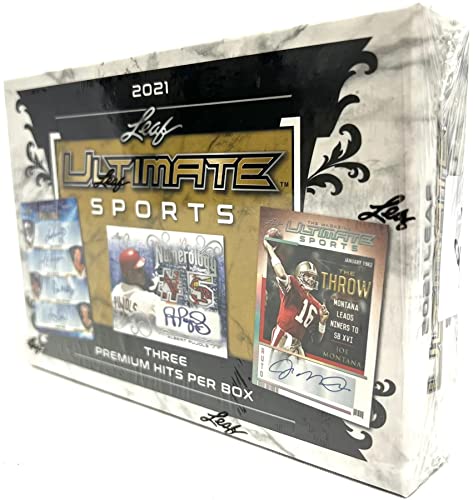 2021 Leaf Ultimate Sports Hobby Box 3 Premium Cards Per Box