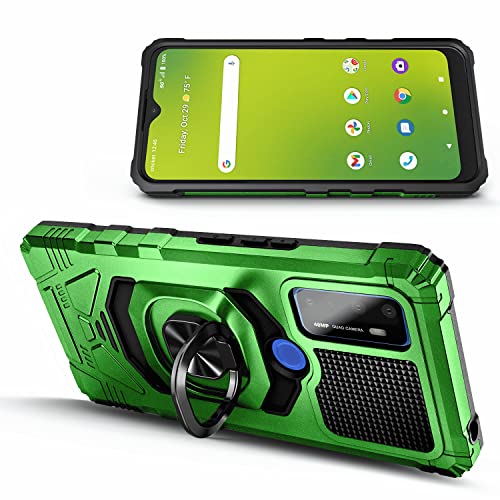 NZND Case for AT&T Radiant Max 5G, Cricket Dream 5G/Cricket Innovate 5G with Tempered Glass Screen Protector (Maximum Coverage), Full-Body Protective [Military-Grade] Ring Holder Case (Green) | The Storepaperoomates Retail Market - Fast Affordable Shopping