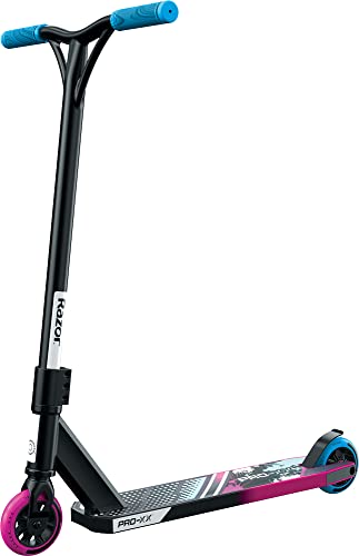 Razor Pro XX Stunt Scooter – Fixed Handlebars, 110 mm Performance Wheels, Aluminum Deck with Boxed Edges, Customizable Grip Tape, Professional Quality Trick Scooter for Kids and Teens