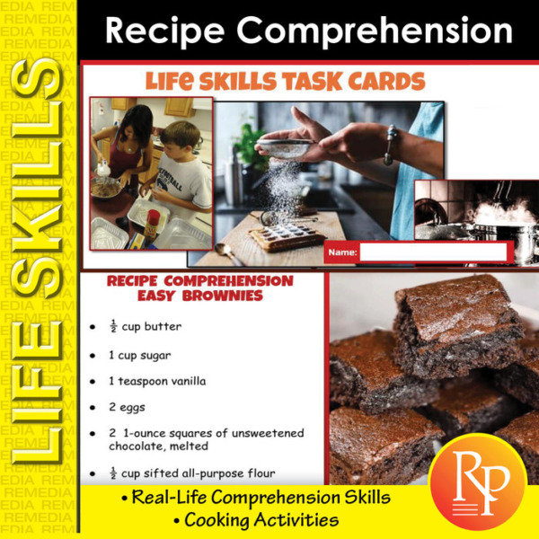 LIFE SKILLS: RECIPE COMPREHENSION – Cooking Activities for Special Education (eBook)