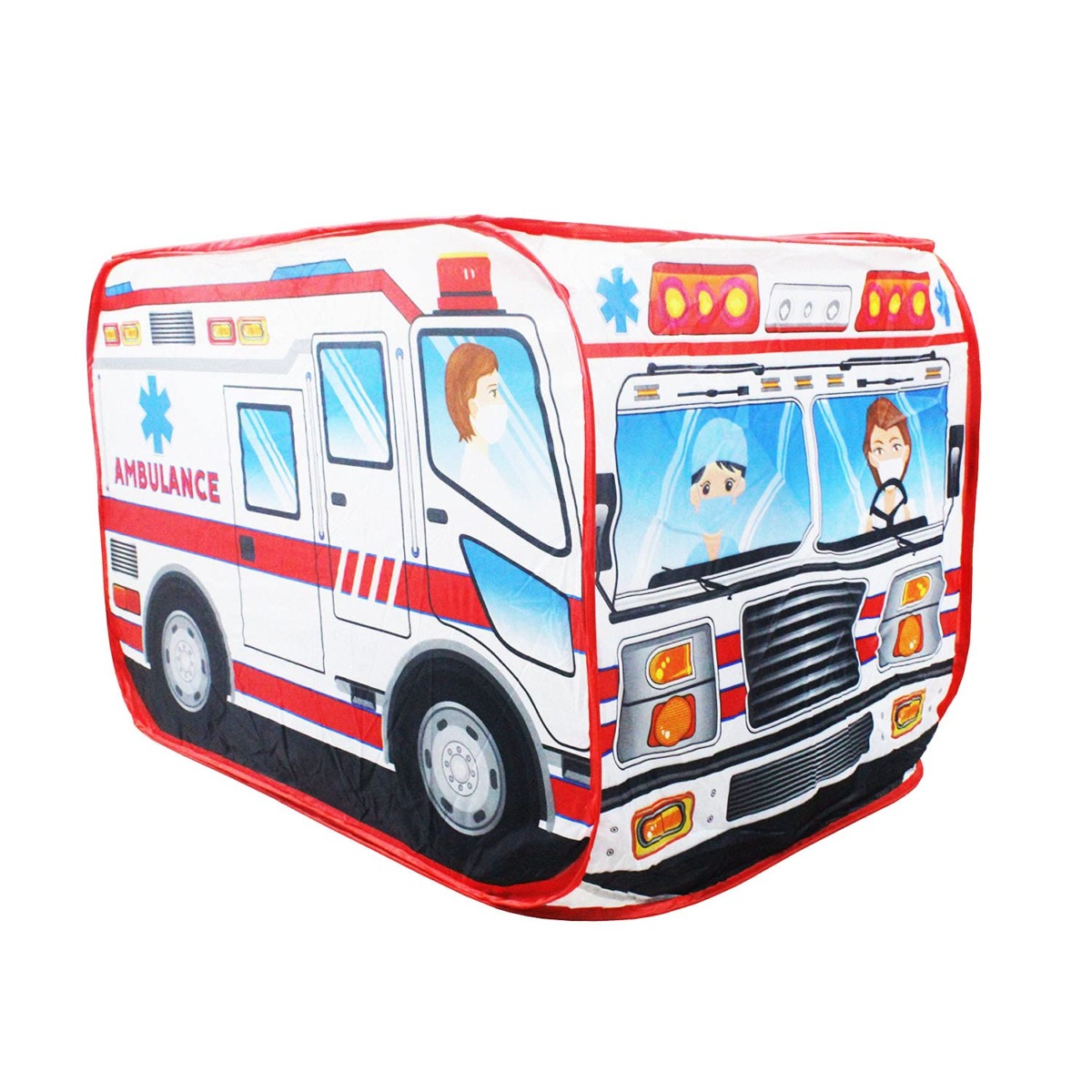 Ambulance Car Pop Up Play Tent for for Boys, Girls and Children,Kids, Toddlers, Play as Doctor Indoor or Outdoor (Color-1) | The Storepaperoomates Retail Market - Fast Affordable Shopping