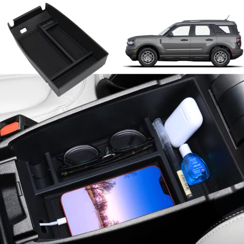 Carwiner Center Console Organizer for 2021-2023 Ford Bronco Sport CX430 2020-2023 Ford Escape Tray Storage Box Armrest Interior Accessories
