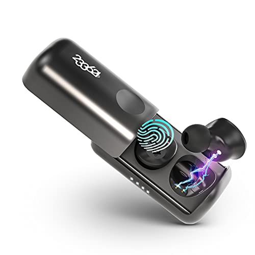 233621 Droplet True Wireless Earbuds, CVC 6.0 Call Noise Cancelling Headphones, IPX5 Waterproof Bluetooth 5.0 Earphones Touch Control, Stereo Sound, Comfortable fit for Home, Office, Gym (Black)