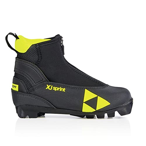 Fischer XJ Sprint Nordic Boots, Color: Black/Yellow, Size: 36 (S40821-36)