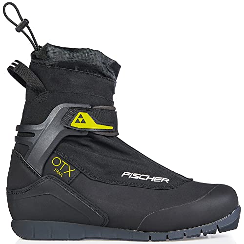 Fischer OTX Trail Turnamic Backcountry XC Ski Boots Mens Sz 39 Black/Yellow