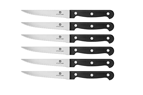 Little Chef Steak Knives Steak Knife Set – Premium Stainless Steel Steak Knives set of 6