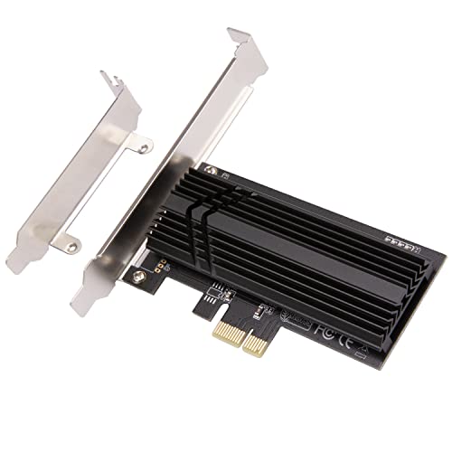 Mailiya Nvme M.2 PCIe Adapter, PCIe 3.0 x1 SSD Adapter – Support NVMe/AHCI PCIe M.2 SSD 2280, 2260, 2242, 2230, Upgraded M.2 Heatsink(E603)
